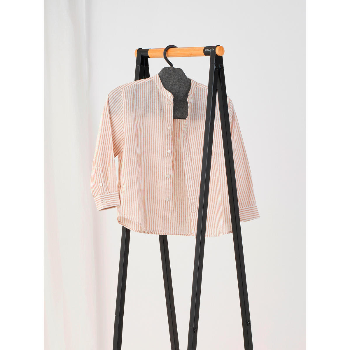KLEIDERBÜGEL Textil  - Schwarz/Grau, Basics, Textil (41,5/22,5/22,5cm) - Brabantia