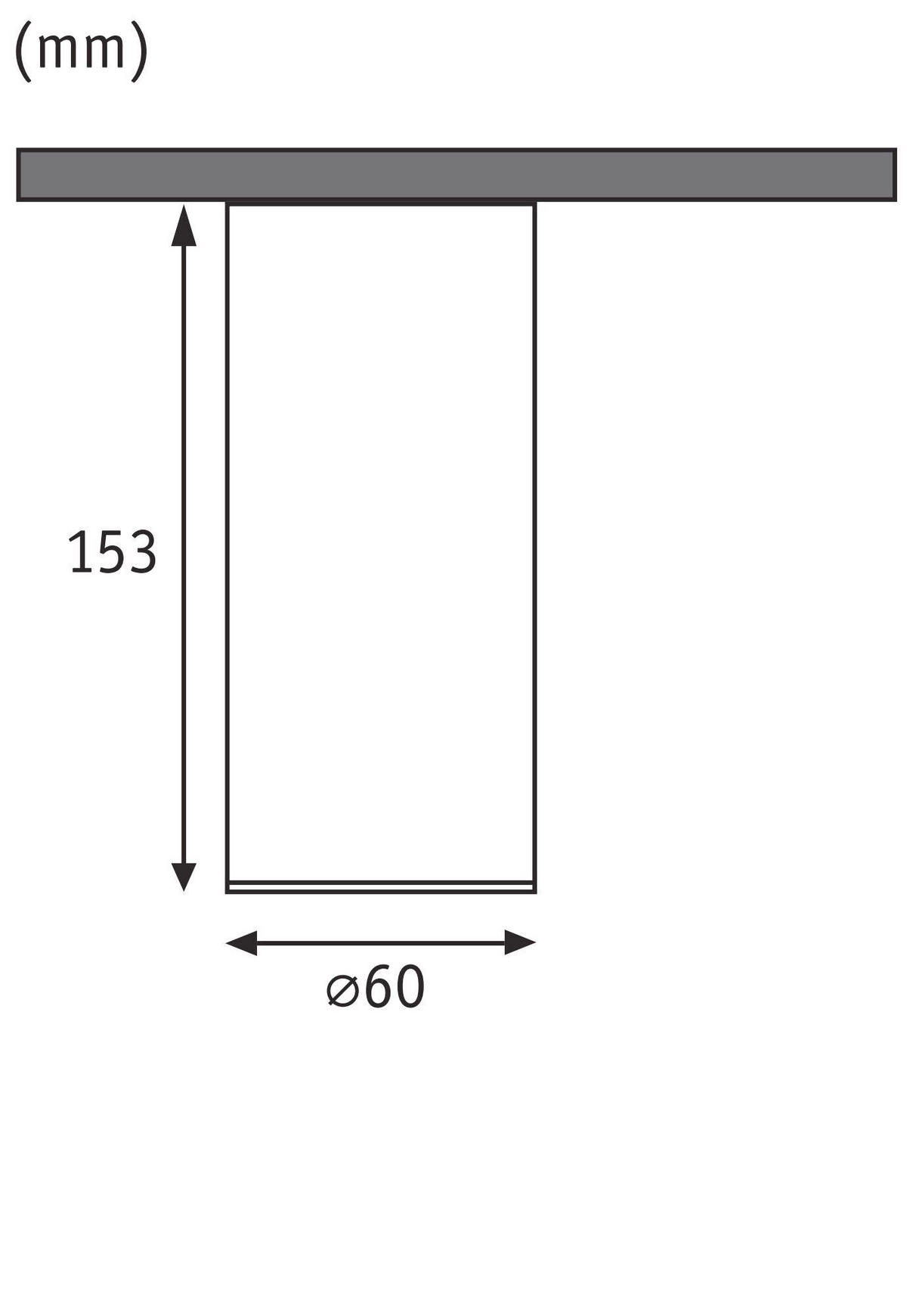 LED-STRAHLER Barrel 6.0/15.3 cm   - Edelstahlfarben, Basics, Metall (6.0/15.3cm) - Paulmann