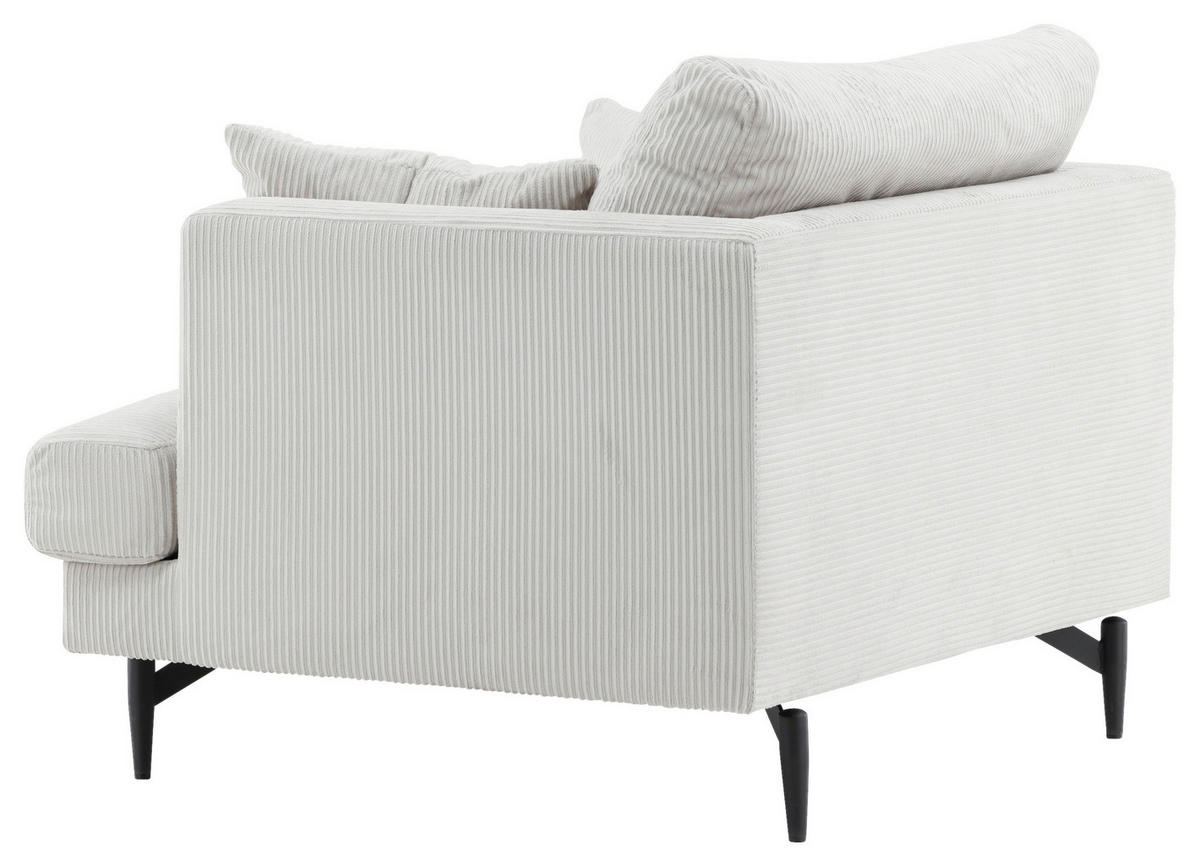 SESSEL in Beige  - Beige, Design, Textil/Metall (104/82/92cm) - Livetastic