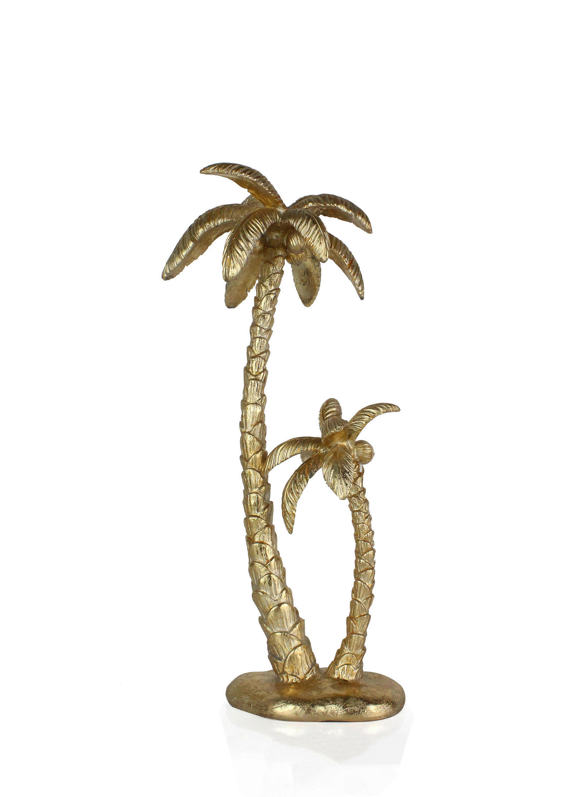 Sculptură - auriu, Trend, plastic (17,5/39,7/14cm) - Ambia Home