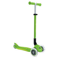 KINDERSCOOTER PRIMO FOLDABLE PLUS LIGHTS  - Limette/Grün, LIFESTYLE, Kunststoff/Metall (57,5/28/82,5cm) - GLOBBER