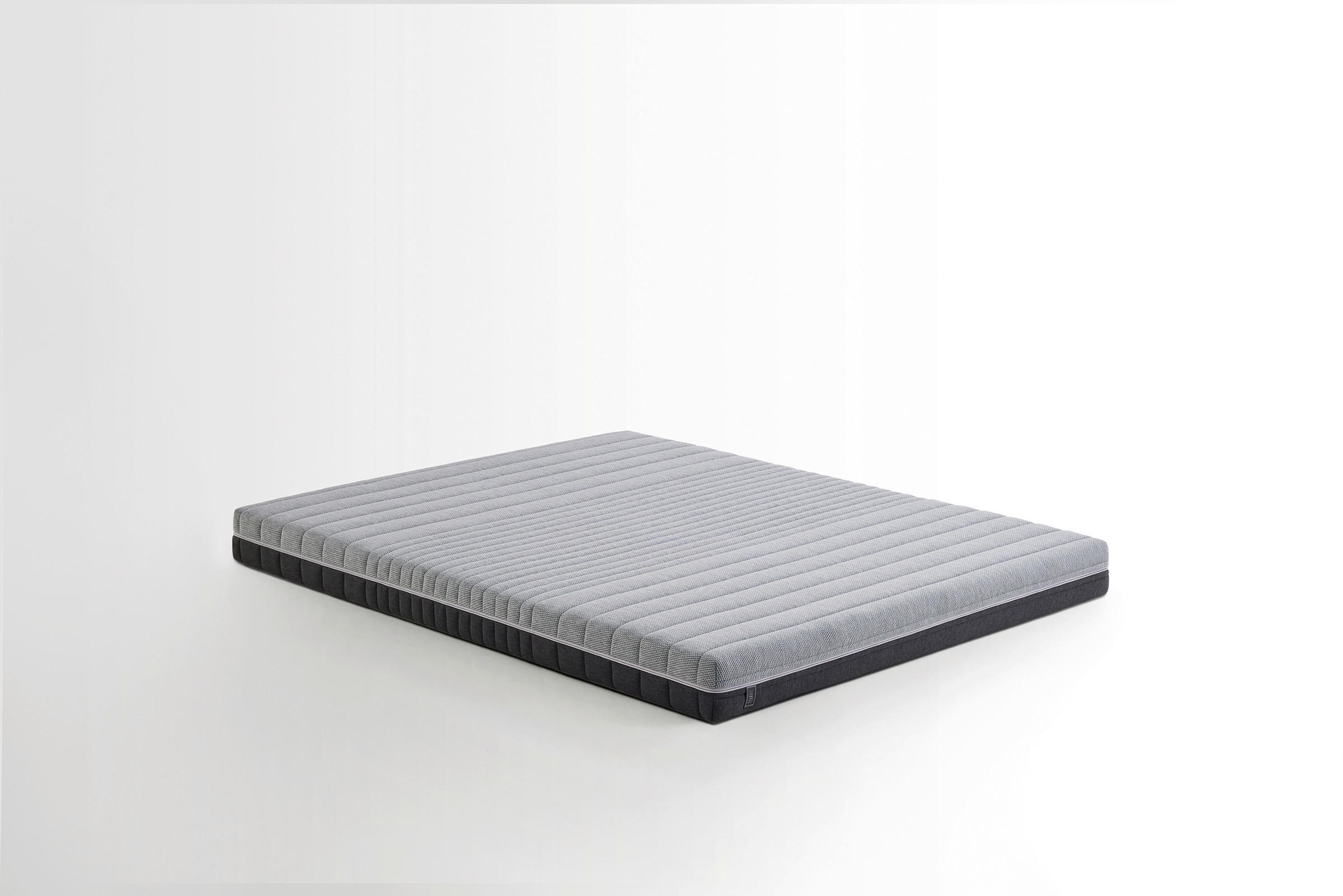 KOMFORTSCHAUMMATRATZE Optimum Support 140/200 cm Höhe ca. 16 cm  - Schwarz/Grau, Basics, Textil (140/200cm) - Yatas