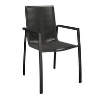 STAPELSESSEL Edelstahl Edelstahlfarben, Dunkelgrau  - Edelstahlfarben/Dunkelgrau, Design, Kunststoff/Textil (56/91/58cm) - Amatio