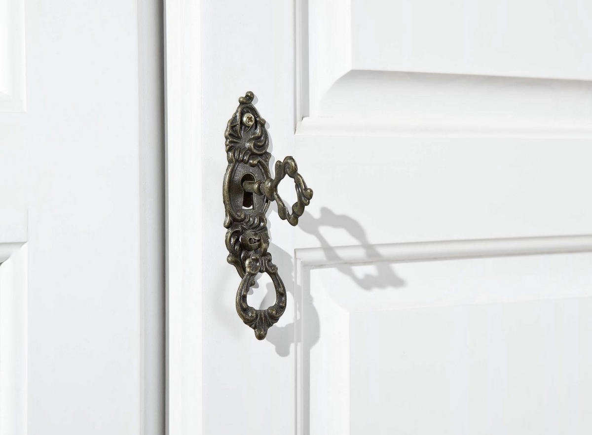 DREHTÜRENSCHRANK 104/198/56 cm 2-türig Weiß  - Weiß, KONVENTIONELL, Holz (104/198/56cm) - Livetastic