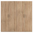DREHTÜRENSCHRANK 201/197/60 cm 4-türig Sonoma Eiche  - Silberfarben/Sonoma Eiche, Design, Holzwerkstoff/Kunststoff (201/197/60cm) - Novel