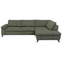 HÖRNSOFFA i velour, manchester grön  - grön/svart, Design, metall/textil (291/197cm) - Beldomo Style