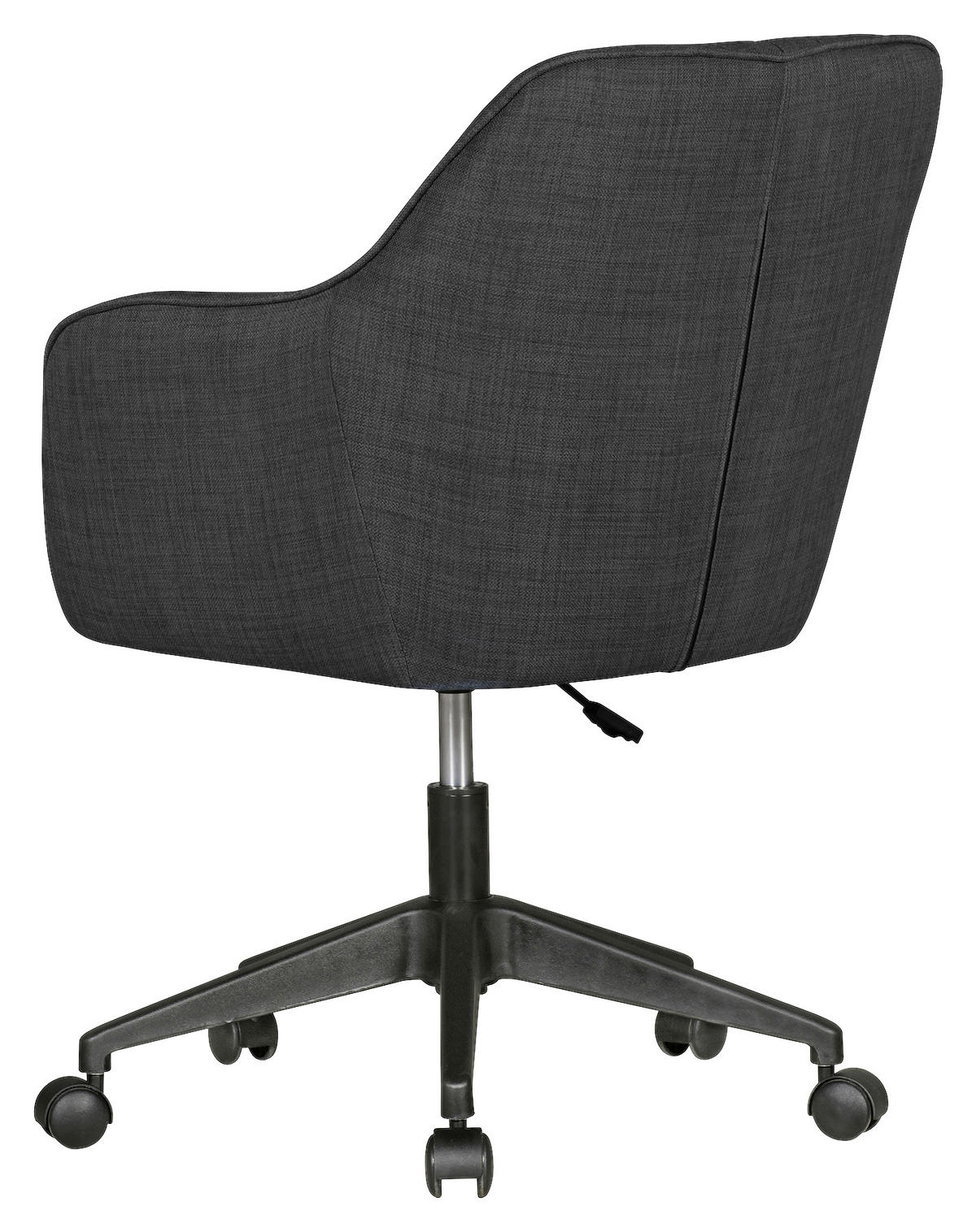 OTOČNÁ ŽIDLE, tkaná látka, antracitová - černá/antracitová, Moderní, textil/plast (65/83/65cm) - MID.YOU
