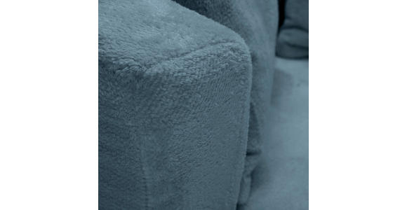 SESSEL in Plüsch Petrol  - Petrol/Schwarz, KONVENTIONELL, Textil/Metall (115/72/115cm) - Carryhome