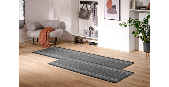 LÄUFER 80/250 cm Promenade Anthrazit  - Anthrazit, KONVENTIONELL, Kunststoff/Textil (80/250cm) - Boxxx
