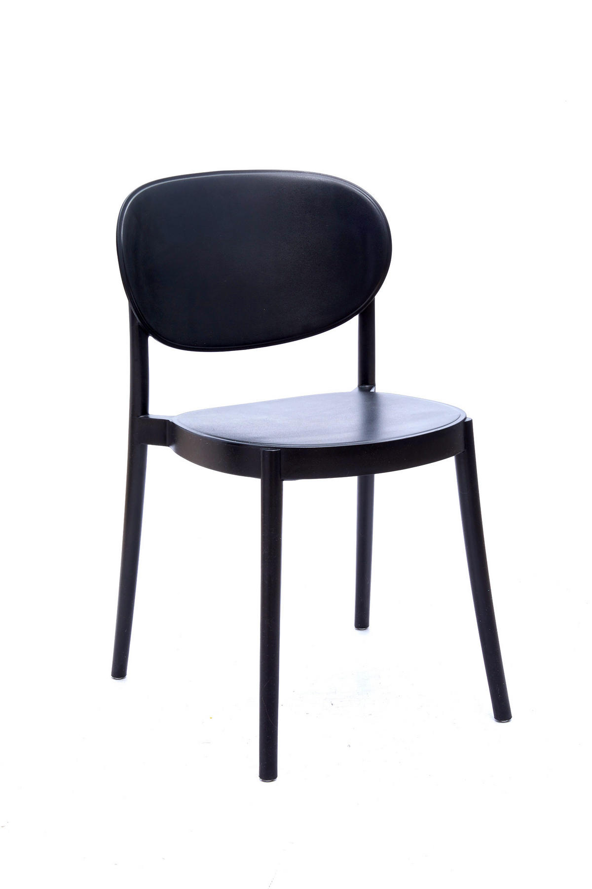 STOLICA  crna       - crna, Moderno, plastika (50/79/57cm)