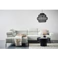 ECKSOFA  in Flachgewebe Hellgrau  224/282 cm  - Chromfarben/Hellgrau, KONVENTIONELL, Textil/Metall (224/282cm) - Hom`in