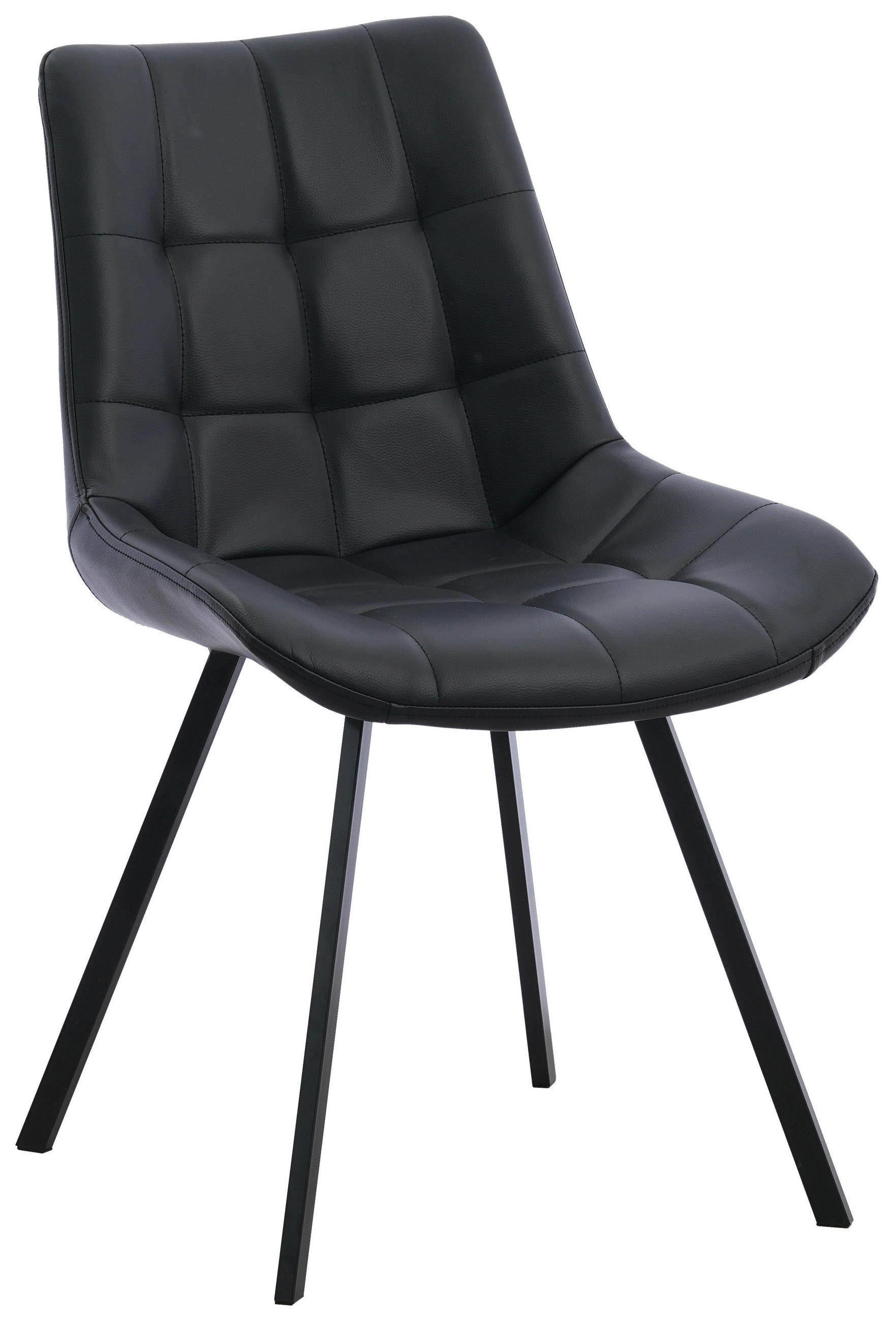 STUHL   Mikrofaser  Schwarz  - Schwarz, MODERN, Textil/Metall (54/86/62cm) - MID.YOU