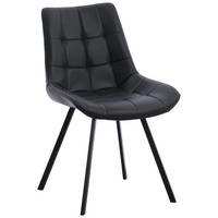 STUHL   Mikrofaser  Schwarz  - Schwarz, MODERN, Textil/Metall (54/86/62cm) - MID.YOU
