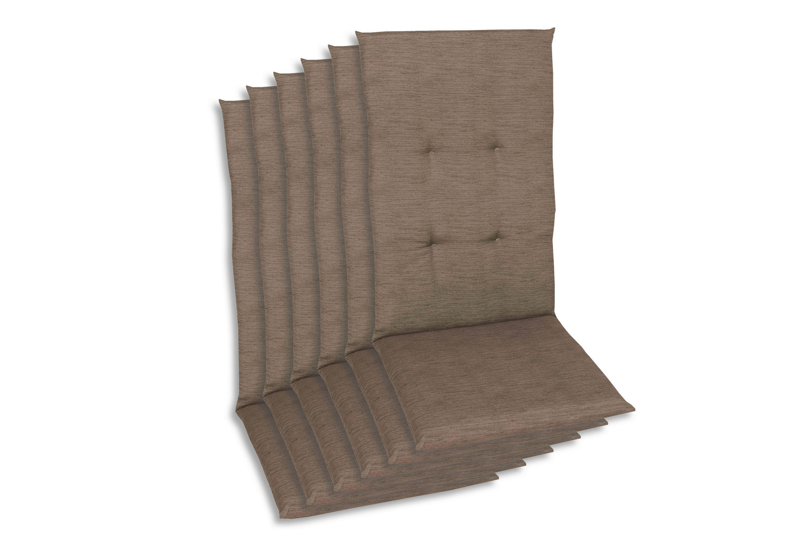 SESSELAUFLAGENSET Uni  - Taupe, Basics, Textil (48/5/108cm)