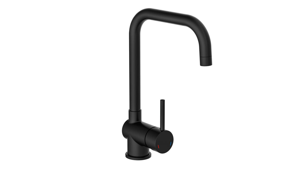 KÜCHENARMATUR - Schwarz, Basics, Metall (5,5/33/23cm) - Xora