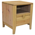 NACHTSCHRANK 45/54/42,7 cm Wildeiche massiv  - Wildeiche/Eichefarben, KONVENTIONELL, Holz/Holzwerkstoff (45/54/42,7cm) - Linea Natura