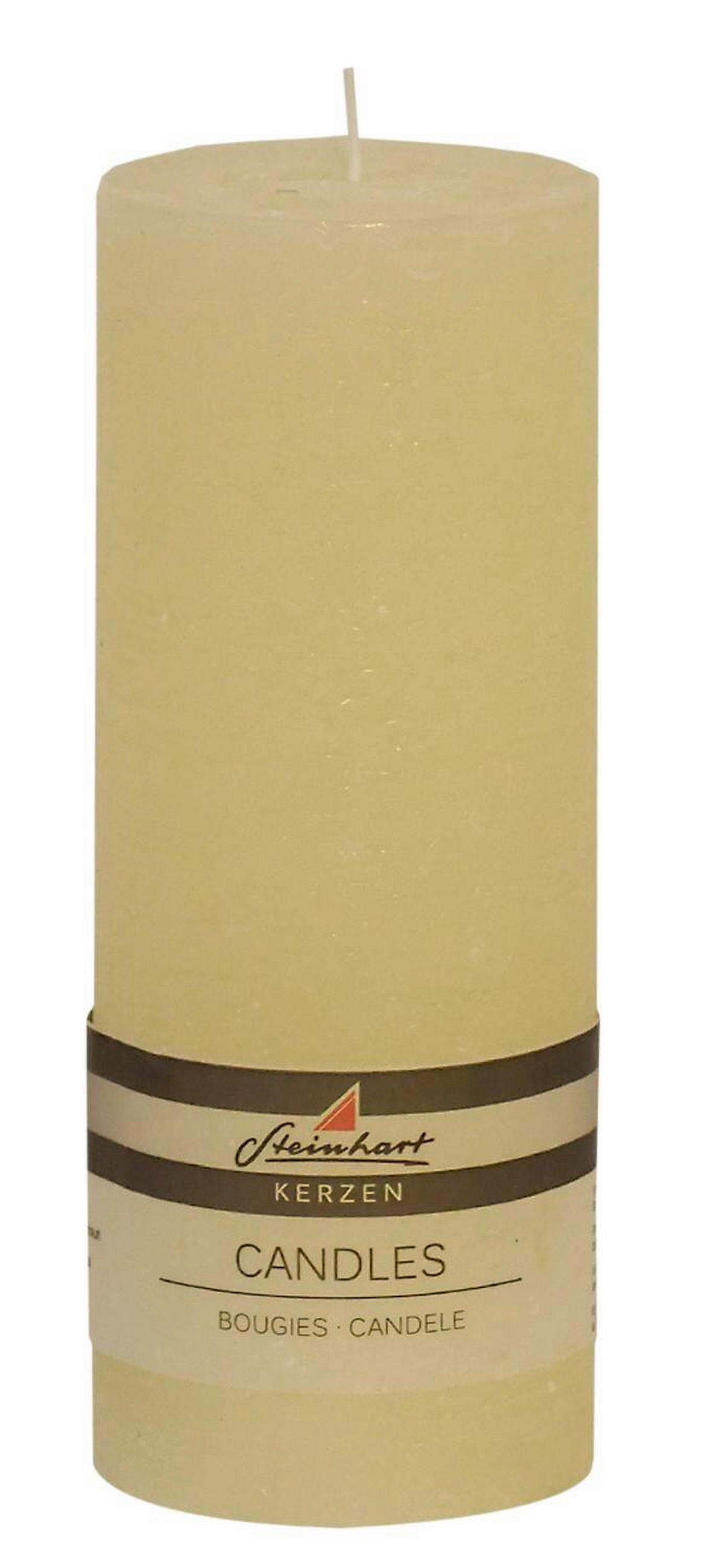 STUMPENKERZE  - Champagner, Basics (7,8/20cm) - Steinhart