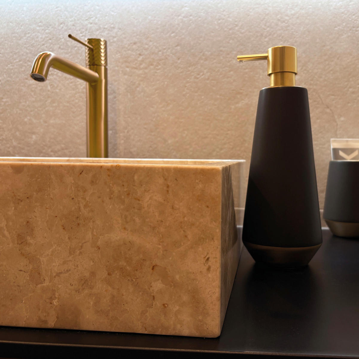 ZAHNBÜRSTENHALTER Keramik  - Goldfarben, Basics, Keramik (9/11,5cm) - Spirella