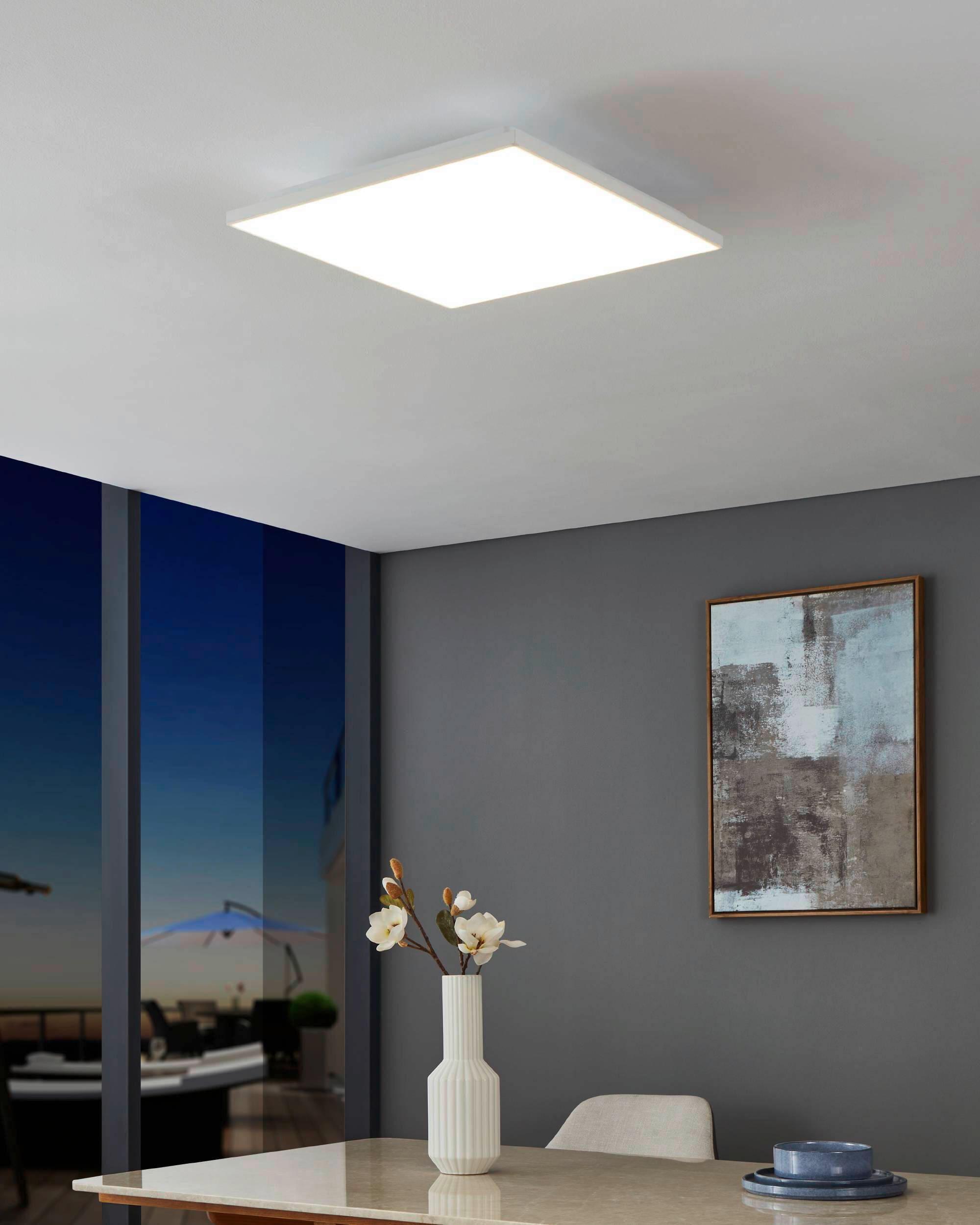 LED-PANEEL 43,7/43,7/7 cm  - Weiß, KONVENTIONELL, Kunststoff/Metall (43,7/43,7/7cm) - Eglo