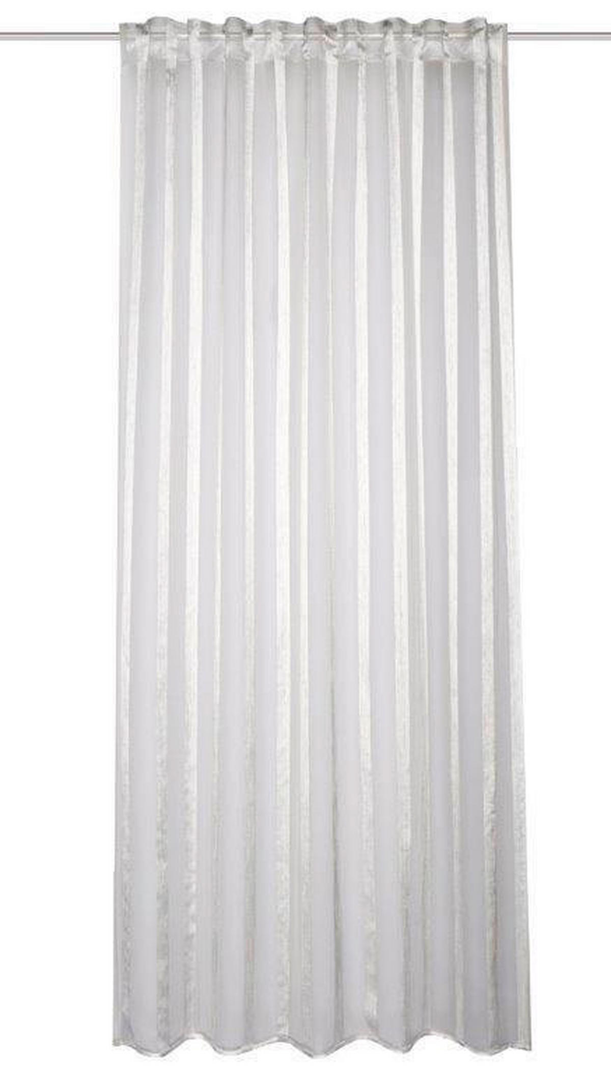 FERTIGVORHANG transparent  - Grau, Basics, Textil (140/245cm)