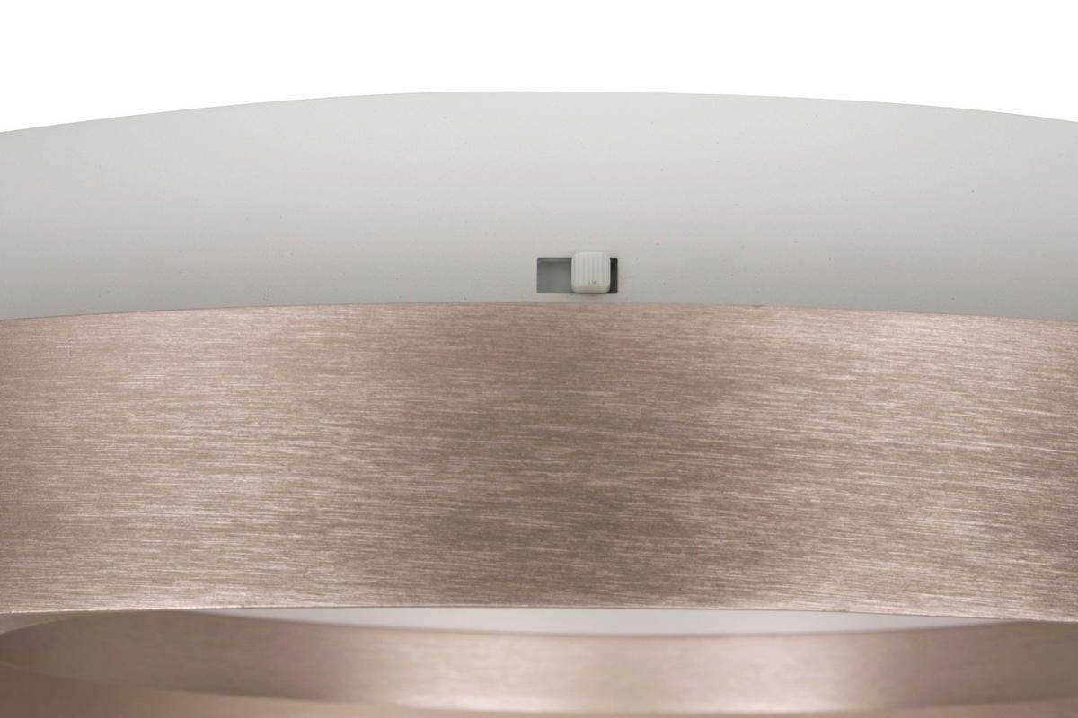 LED-DECKENLEUCHTE 40/8 cm   - Champagner/Goldfarben, Design, Kunststoff/Metall (40/8cm) - Novel