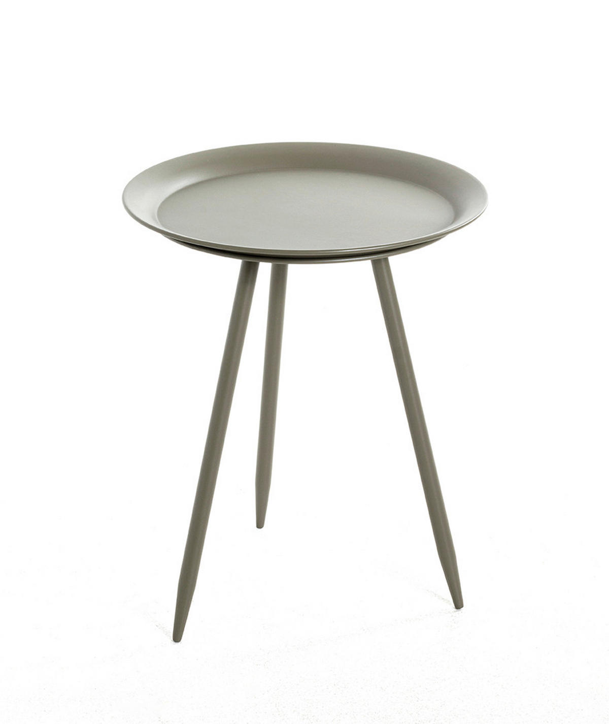 BEISTELLTISCH 47/47/38 cm Grün rund  - Grün, Trend, Metall (47/47/38cm)