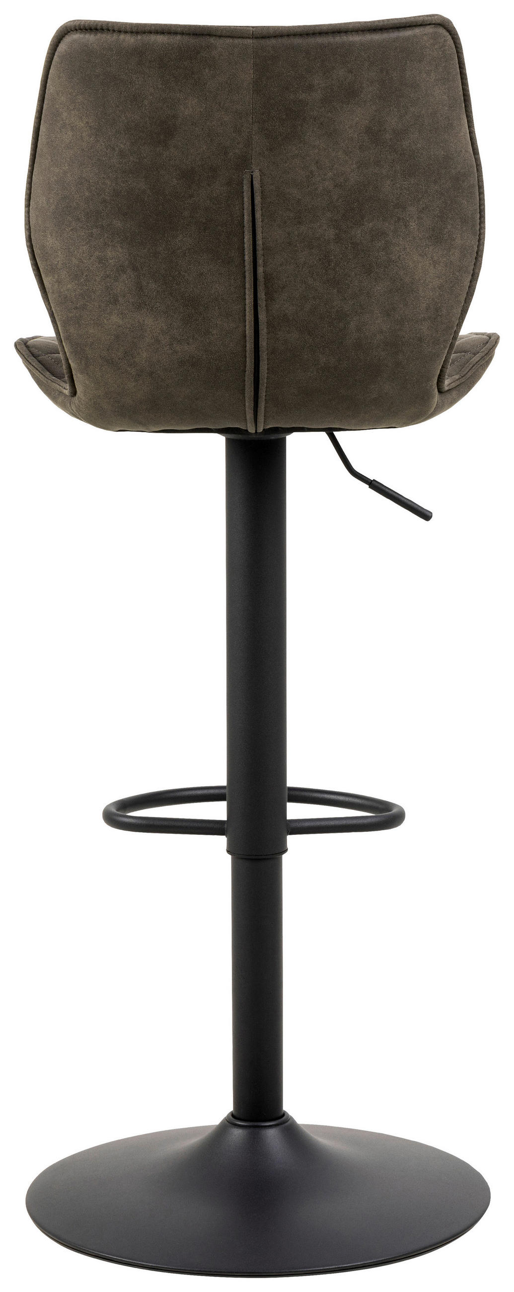 TABURET DE BAR in textil antracit  - antracit/negru, Modern, metal/textil (45,5/116/50,5cm) - MID.YOU