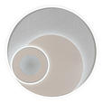 LED-DECKENLEUCHTE 50/5 cm  - Champagner/Silberfarben, Design, Kunststoff/Metall (50/5cm) - Novel