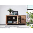 SIDEBOARD 170/80/44 cm  - Schwarz/Akaziefarben, LIFESTYLE, Glas/Holz (170/80/44cm) - Landscape