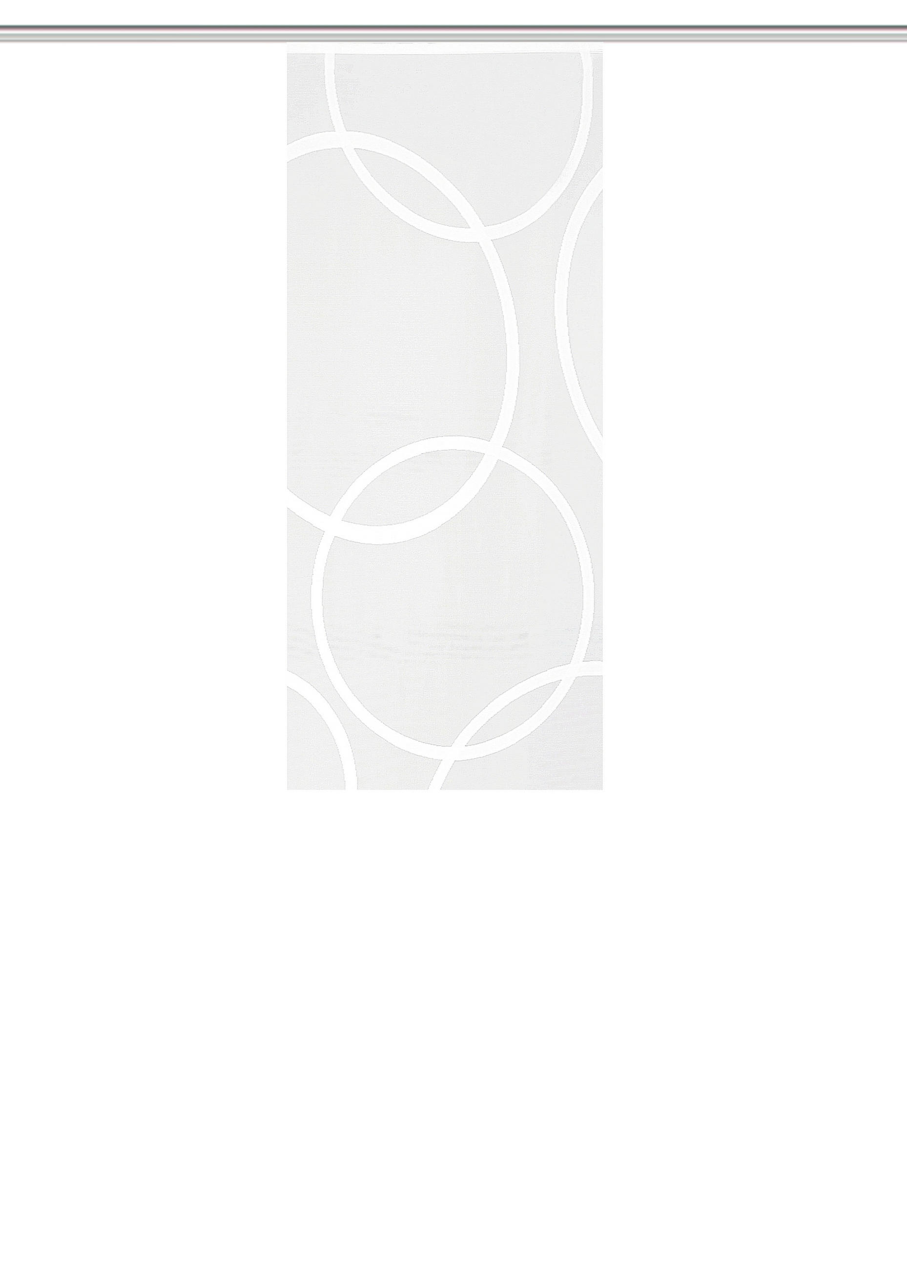 FLÄCHENVORHANG in Weiß halbtransparent  - Weiß, Basics, Textil (57/145cm)