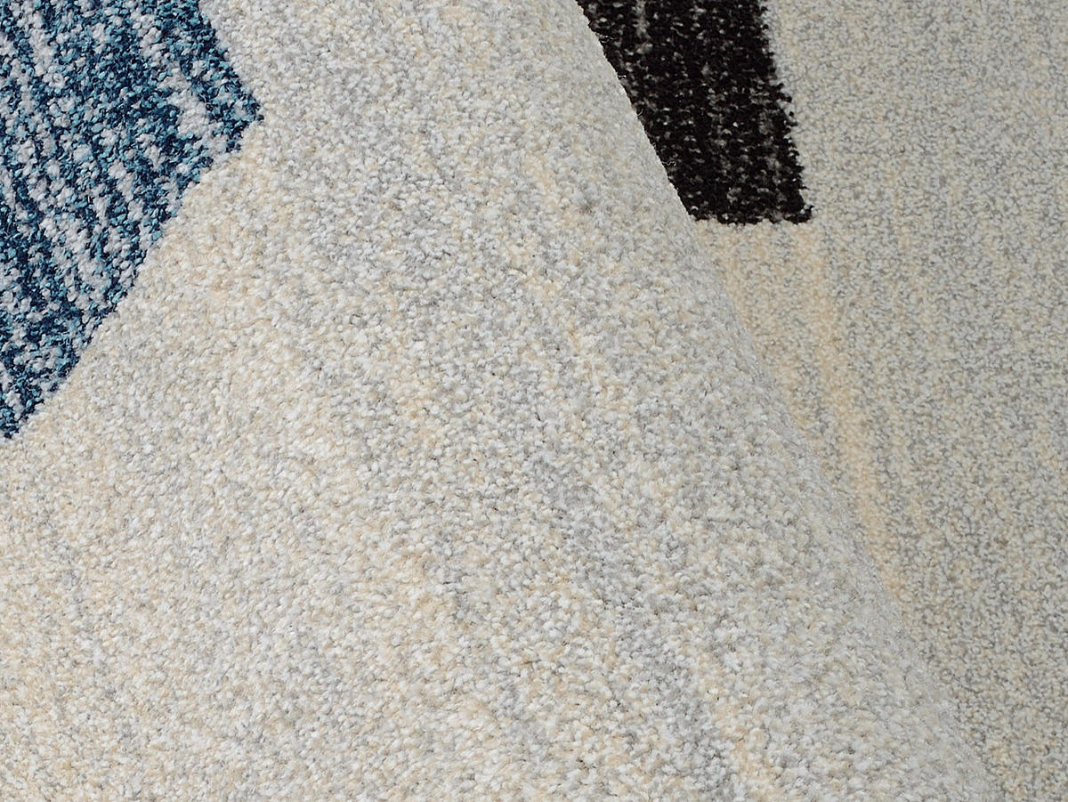 LÄUFER 80/200 cm Palazzo Bloc  - Blau/Gelb, LIFESTYLE, Textil (80/200cm) - Novel