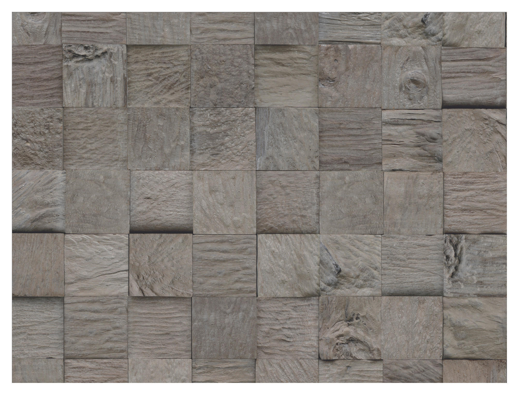 WANDVERKLEIDUNG 10 Stück  - Grau, Basics, Holz (55.2/18.4/2cm)