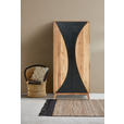 HIGHBOARD  in 80/185/42 cm  - Schwarz/Akaziefarben, Trend, Holz (80/185/42cm) - Landscape