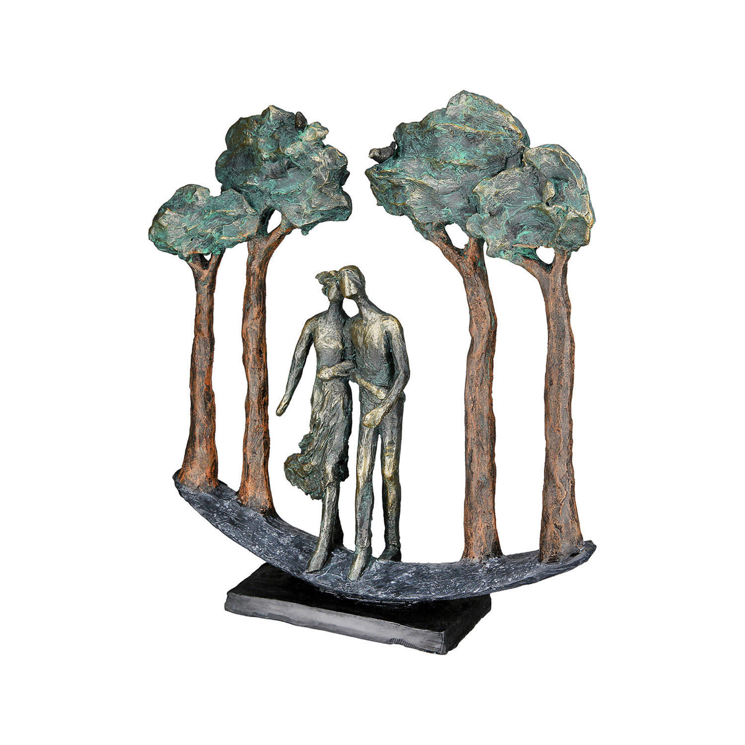 SKULPTUR - Bronzefarben, Basics, Kunststoff (29/30/7cm)