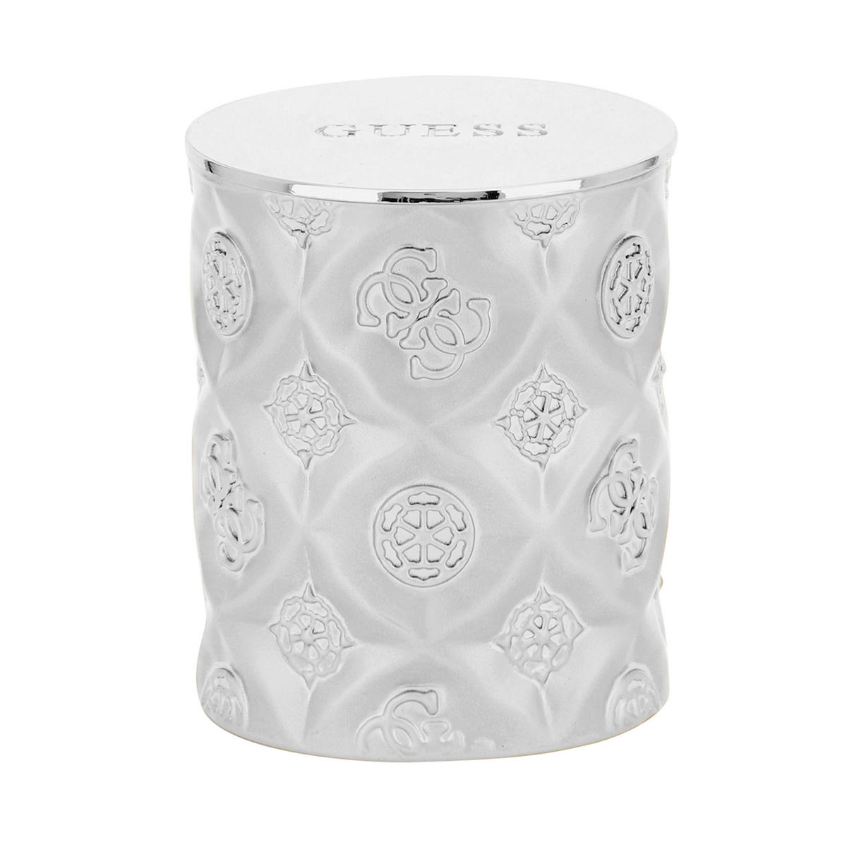 SVEČA - srebrne barve, Konvencionalno, kovina/steklo (8.5/10cm) - Guess