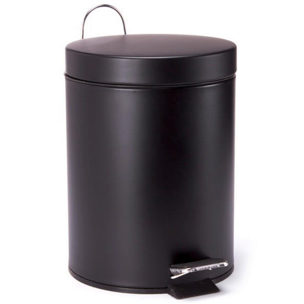 TRETEIMER 3 l  Metall  - Schwarz, Basics, Kunststoff/Metall (17/25cm) - Spirella