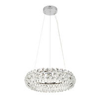 LED-HÄNGELEUCHTE Bristol 60/150 cm   - Klar, Design, Glas/Metall (60/150cm) - Glandor
