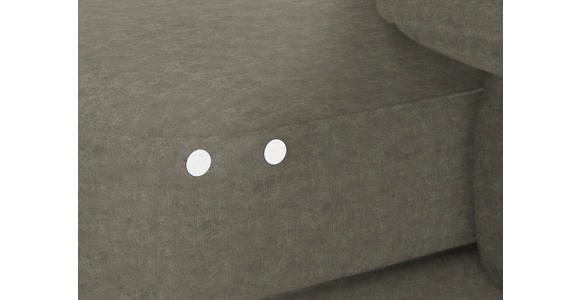 ECKSOFA in Velours Grau 310/180 cm - Schwarz/Grau, Design, Textil/Metall (310/180cm) - Dieter Knoll