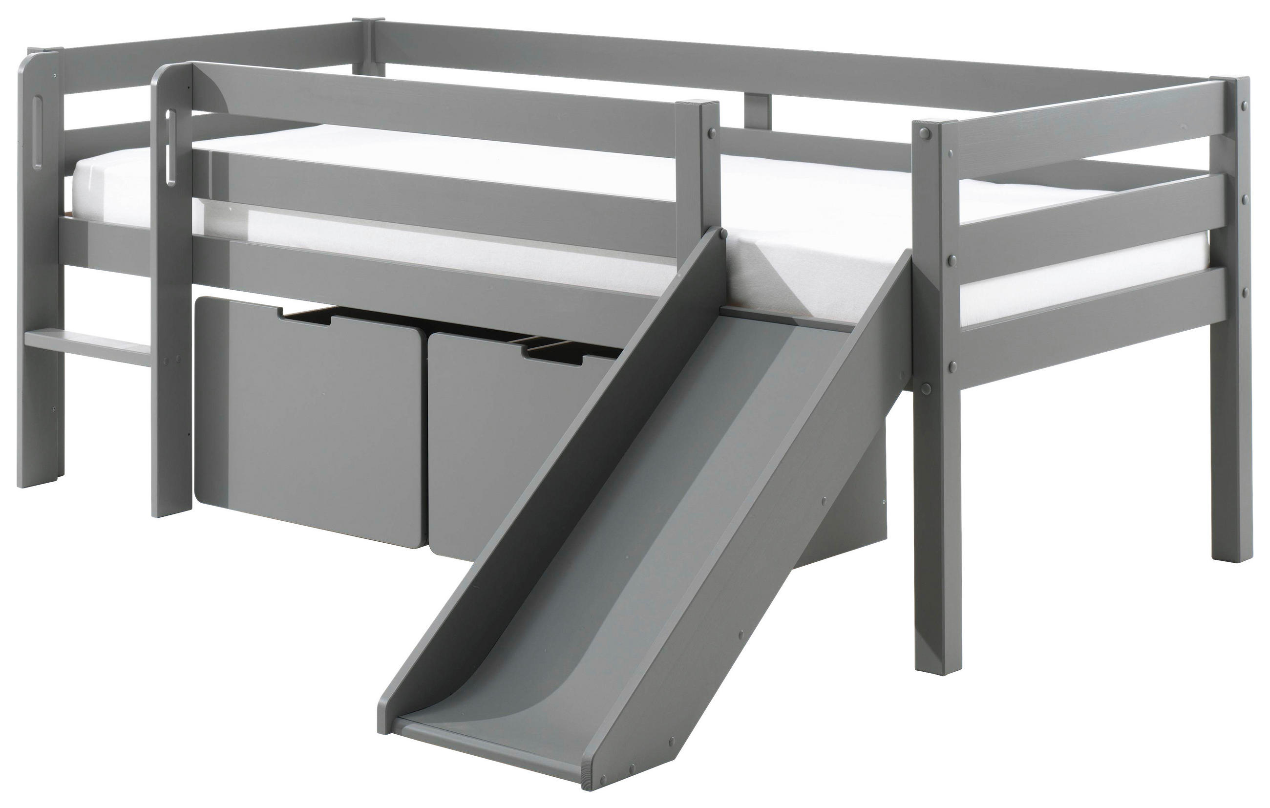 SPIELBETT Kiefer 90/200 cm Grau  - Grau, MODERN, Holz (90/200cm) - MID.YOU