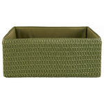 REGALKORB   - Dunkelgrün/Grün, Basics, Kunststoff/Textil (36/26/16cm) - Landscape
