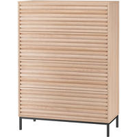HIGHBOARD   2 Schublade(n)  - Naturfarben, Design, Holzwerkstoff/Metall (80/110/35cm) - MID.YOU