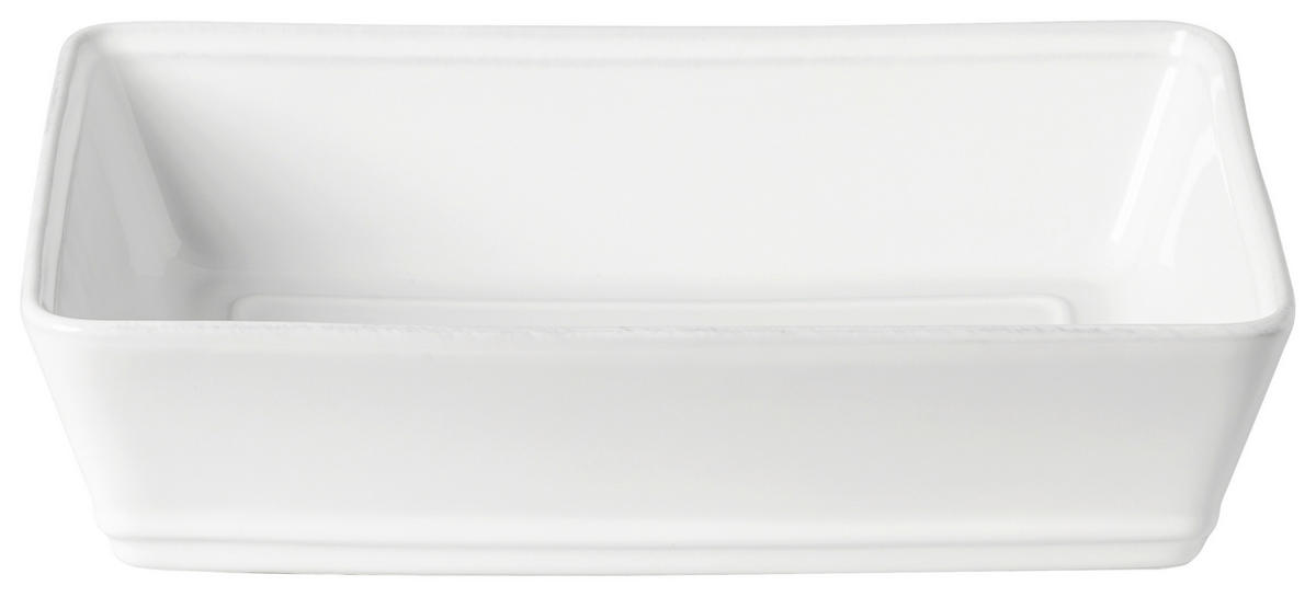 AUFLAUFFORM Keramik Feinsteinzeug  - Weiß Hochglanz, Basics, Keramik (30/22/7cm) - Costa Nova