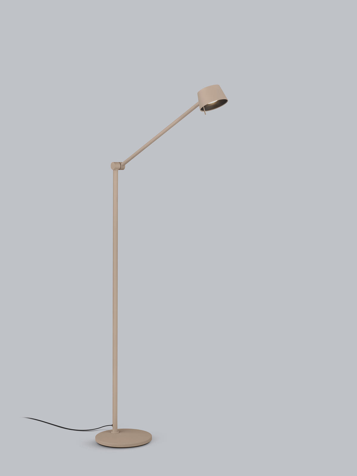 LED-STEHLEUCHTE Sen 67/22/166 cm   - Sandfarben, Design, Metall (67/22/166cm) - Helestra