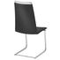 SCHWINGSTUHL Echtleder Chromfarben, Schwarz - Chromfarben/Schwarz, Design, Leder/Metall (46/104/59cm)