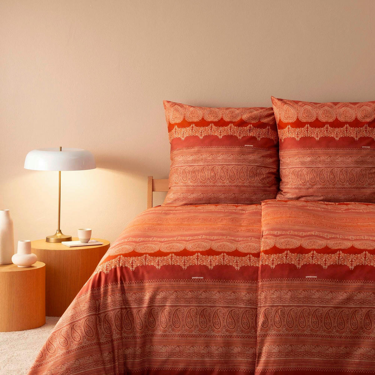 POSTELJNINA 200/200 cm saten rdeča  - rdeča, Konvencionalno, tekstil (200/200cm) - Bassetti