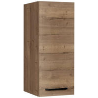 KÜCHENOBERSCHRANK 30/72/35 cm  in Eiche dunkel  - Eiche dunkel/Schwarz, MODERN, Holzwerkstoff/Metall (30/72/35cm) - Nobilia
