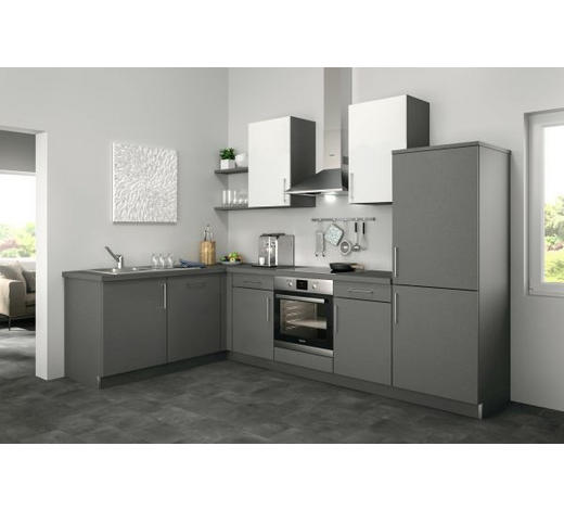 Eckküche ohne E-Geräte Spüle, Soft-Close-System Eckküche ohne E-Geräte Spüle, Soft-Close-System