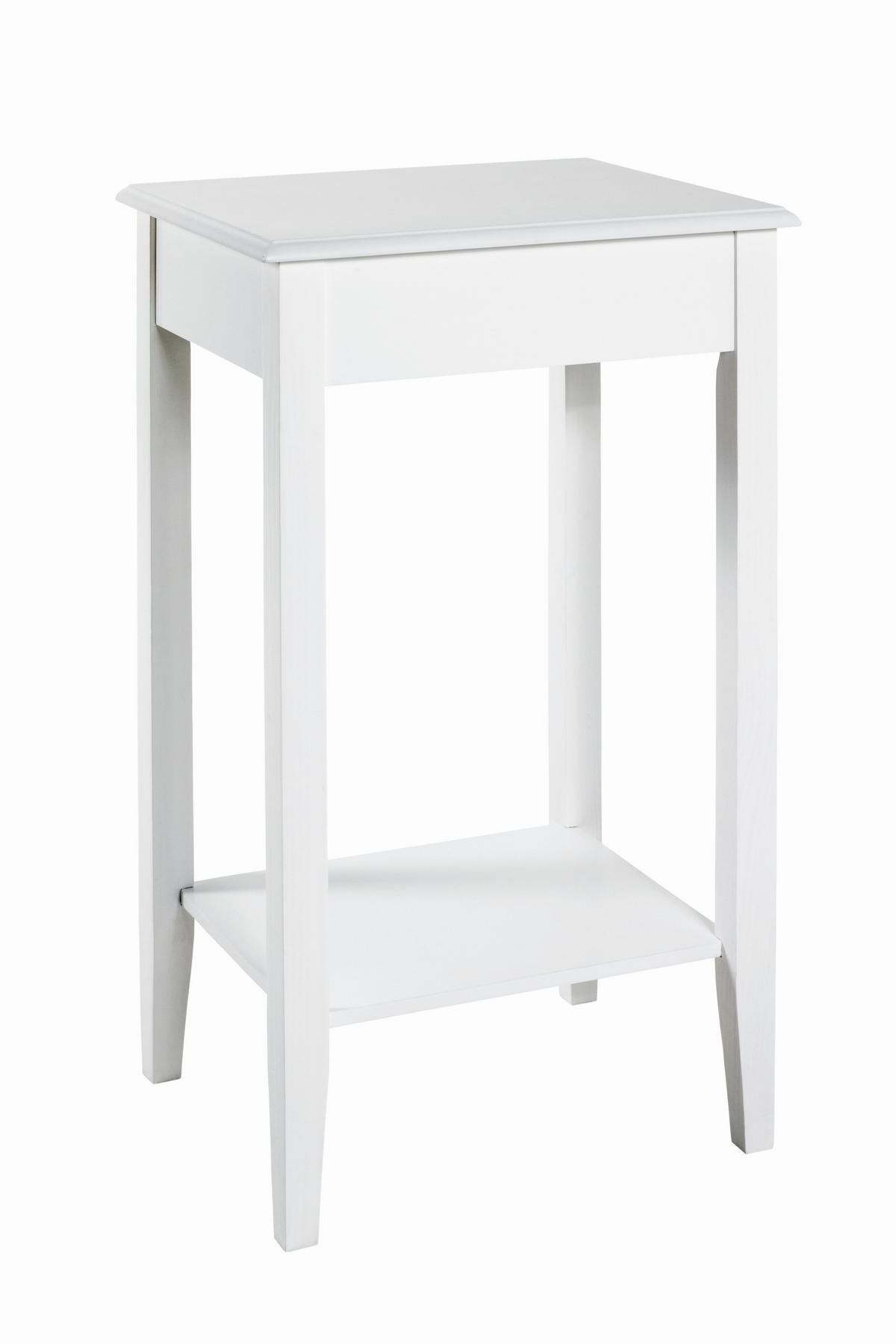 BEISTELLTISCH 43/36/76 cm massiv Weiß  - Weiß, Trend, Holz/Holzwerkstoff (43/36/76cm)
