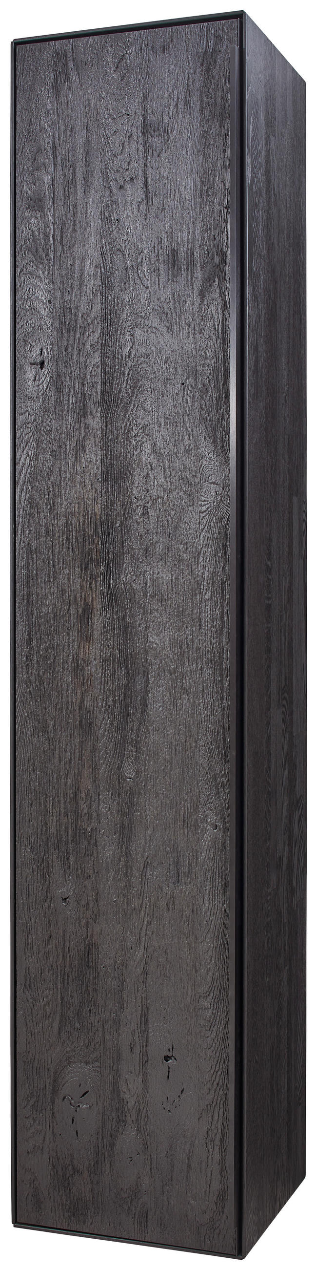 SCHRANK Schwarz, Eichefarben  42/205,5/39,5 cm  - Eichefarben/Anthrazit, Natur, Holz/Metall (42/205,5/39,5cm) - Valnatura
