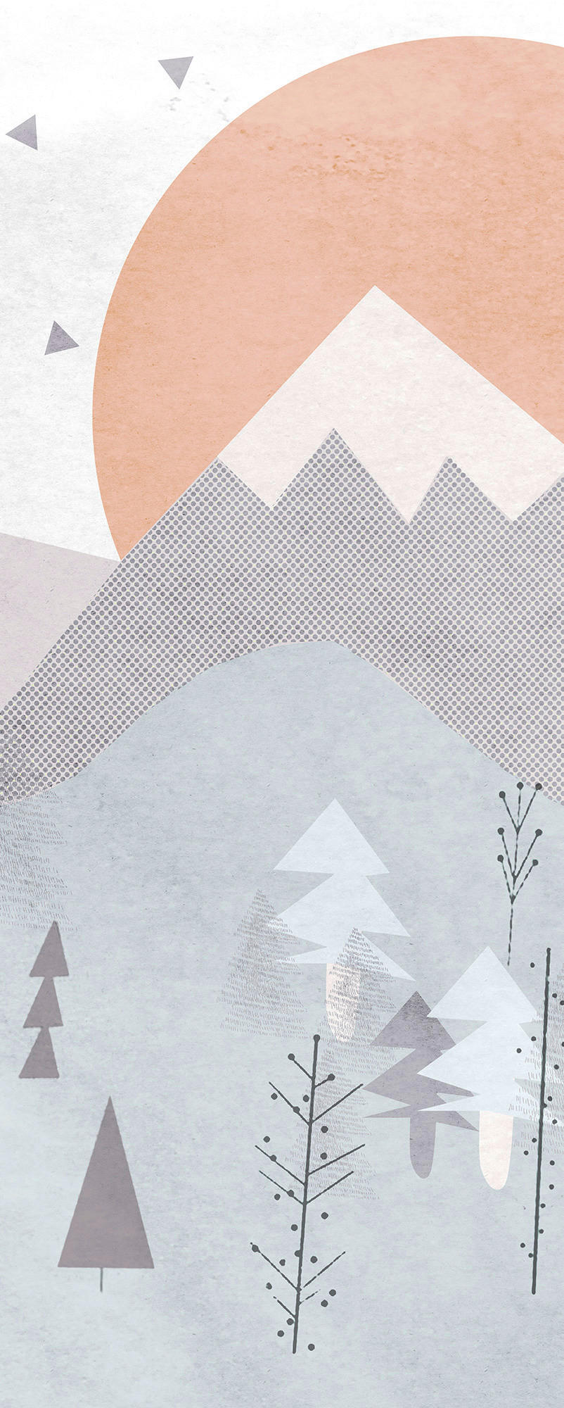 Xora Vliestapete Mehrfarbig 100x250 cm